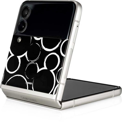 Disney Mickey Mouse Logo Pattern Galaxy Z Flip3 5G Skin